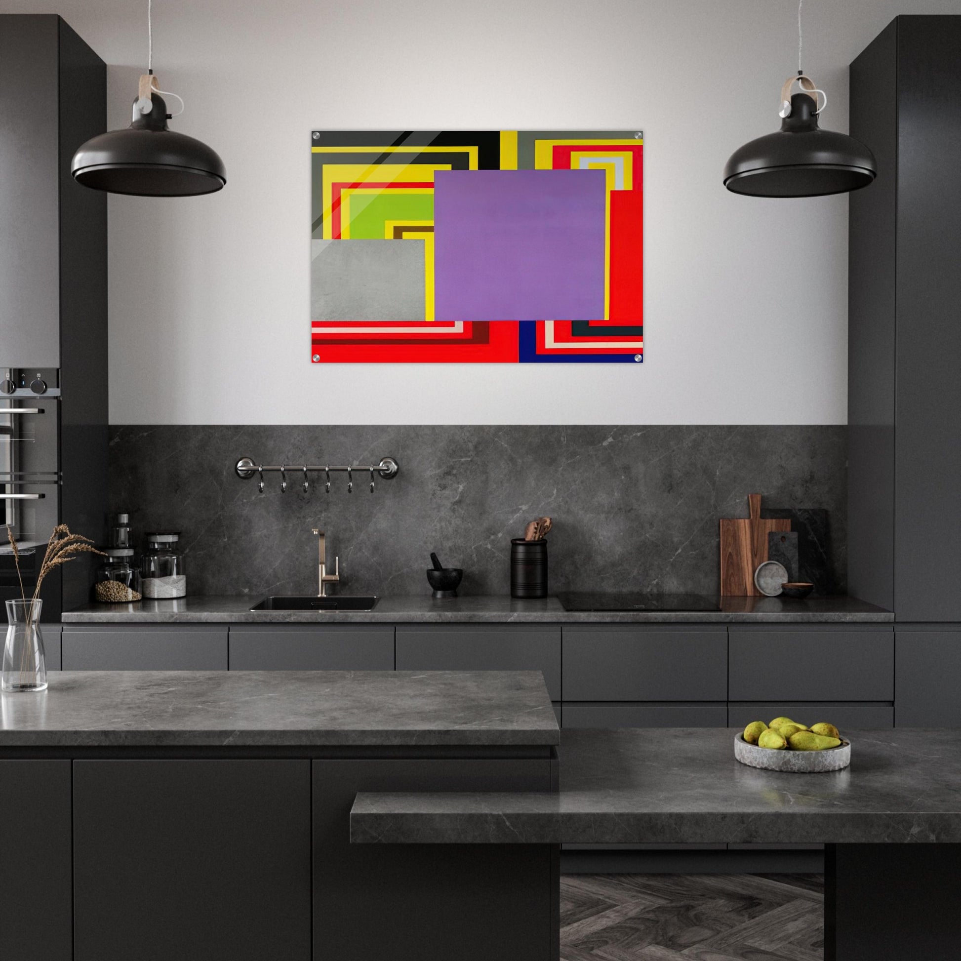 Cartoon Network - 1997 - Peter Halley Acrylic Print - 70x100 cm / 28x40″ inches