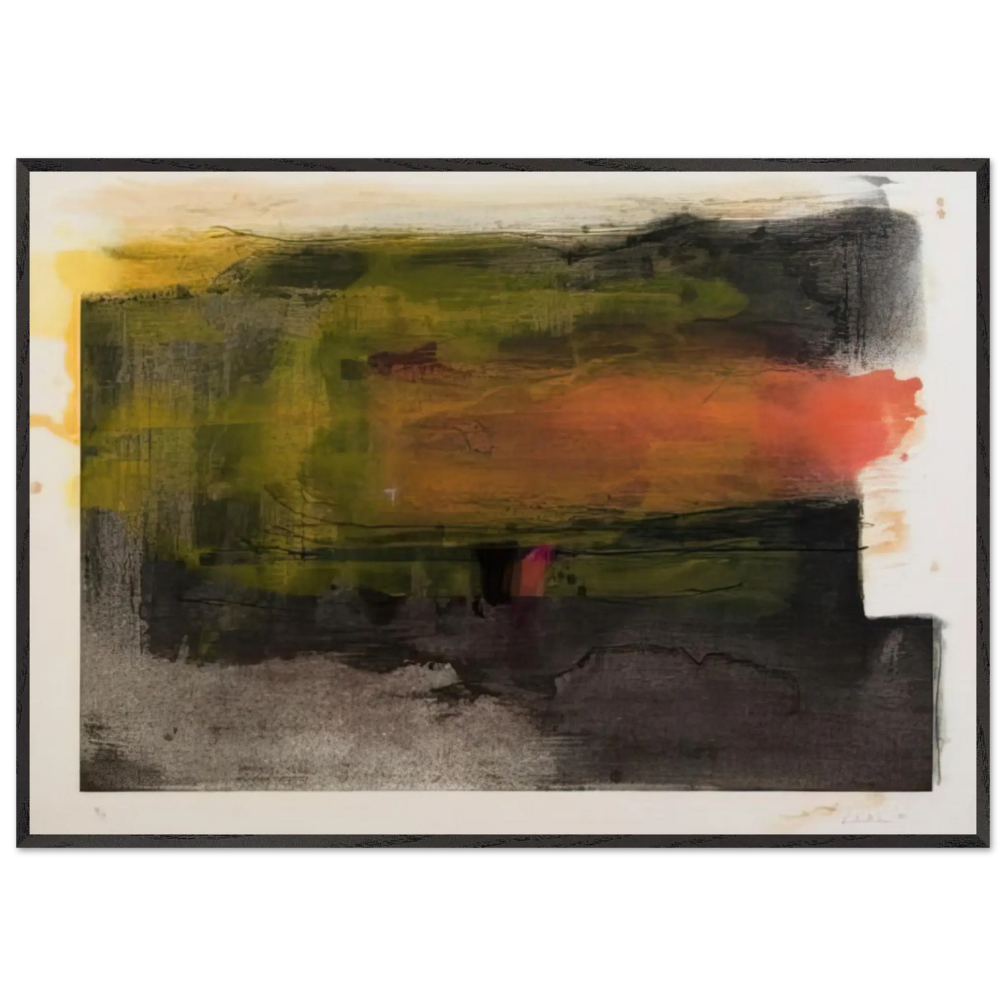 Helen Frankenthaler - Deep Sun - 1983 Wall art - 50x70 cm / 20x28 Inches - Fine Art Poster - -