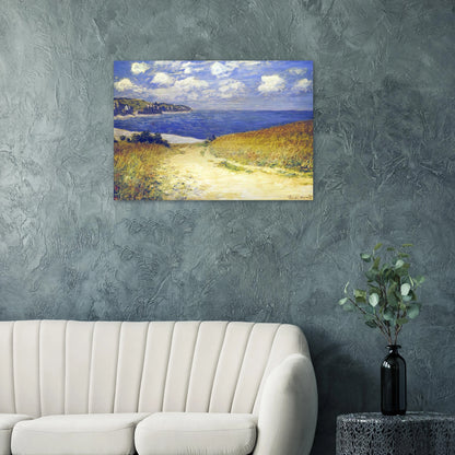Alley near Pourville - claude monet Brushed Aluminum Print - 70x100 cm / 28x40 inches | claude monet Aluminum Print | claude monet Prints