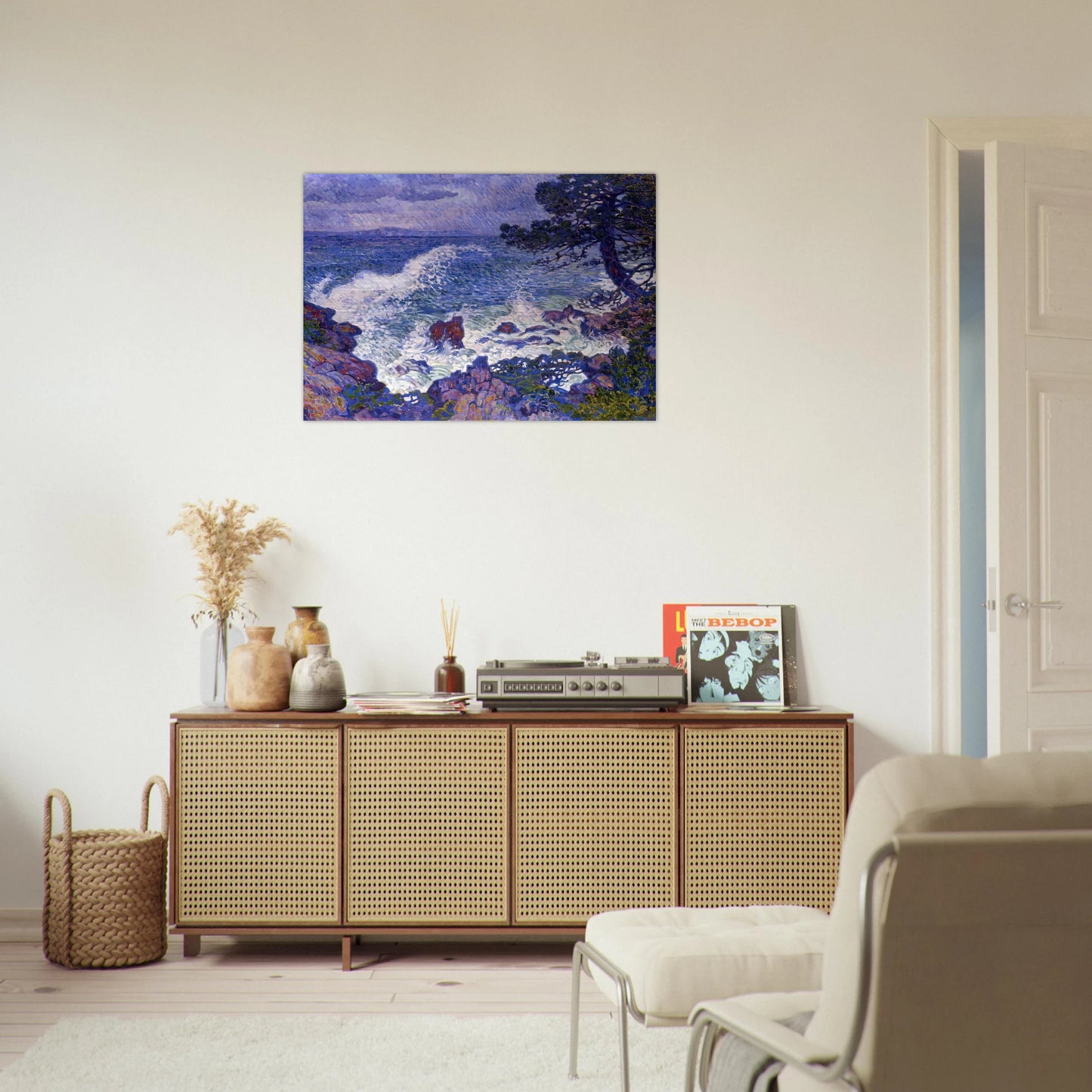 EAST WIND 1904 - Theo van Rysselberghe Brushed Aluminum Print - 70x100 cm / 28x40 inches | Theo van Rysselberghe Aluminum Print | Theo van Rysselberghe Prints