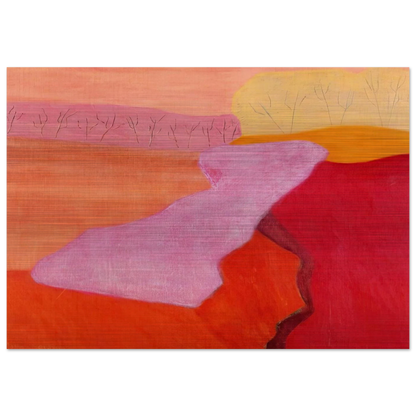 Shapes of Spring - 1952 - Milton Avery Brushed Aluminum Print - 70x100 cm / 28x40 inches | Milton Avery Aluminum Print | Milton Avery Prints