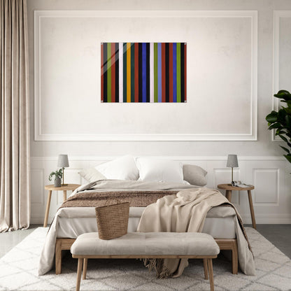 Hot Beat - 1964 - Gene Davis Acrylic Print - 70x100 cm / 28x40″ inches