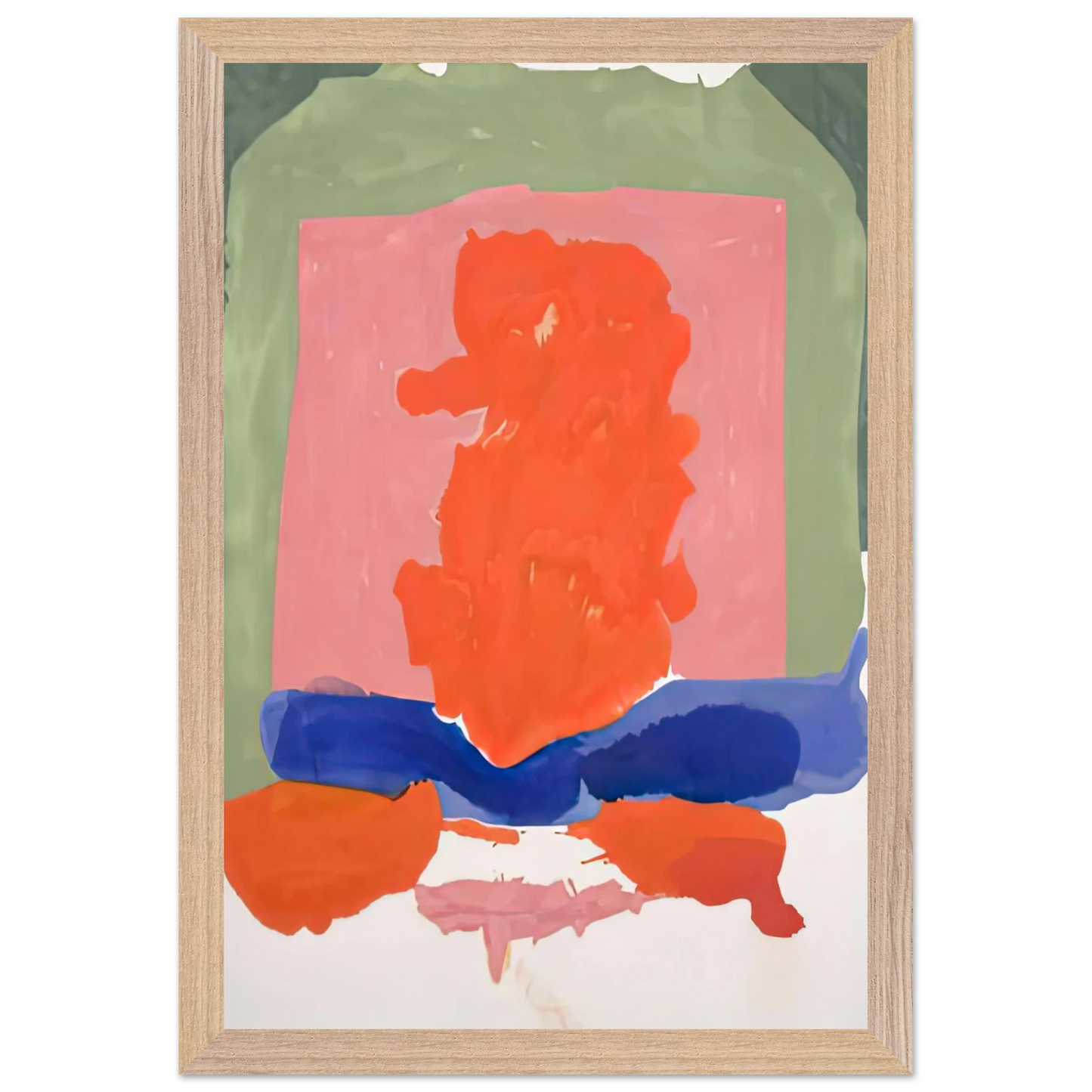 Helen Frankenthaler - Small's Paradise, 1964- Wall Art - 21x29.7 cm / 8x12" - Premium Wooden Framed Poster With Fine Art Paper-canvas - White frame