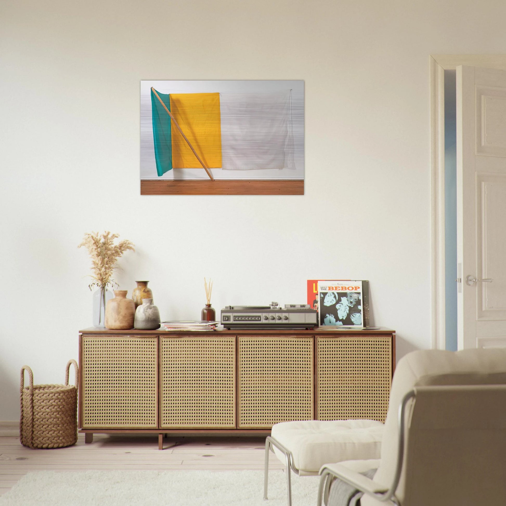 PILOT JAMMER 1975 - Robert Rauschenberg Brushed Aluminum Print - 70x100 cm / 28x40 inches | Robert Rauschenberg Aluminum Print | Robert Rauschenberg Prints