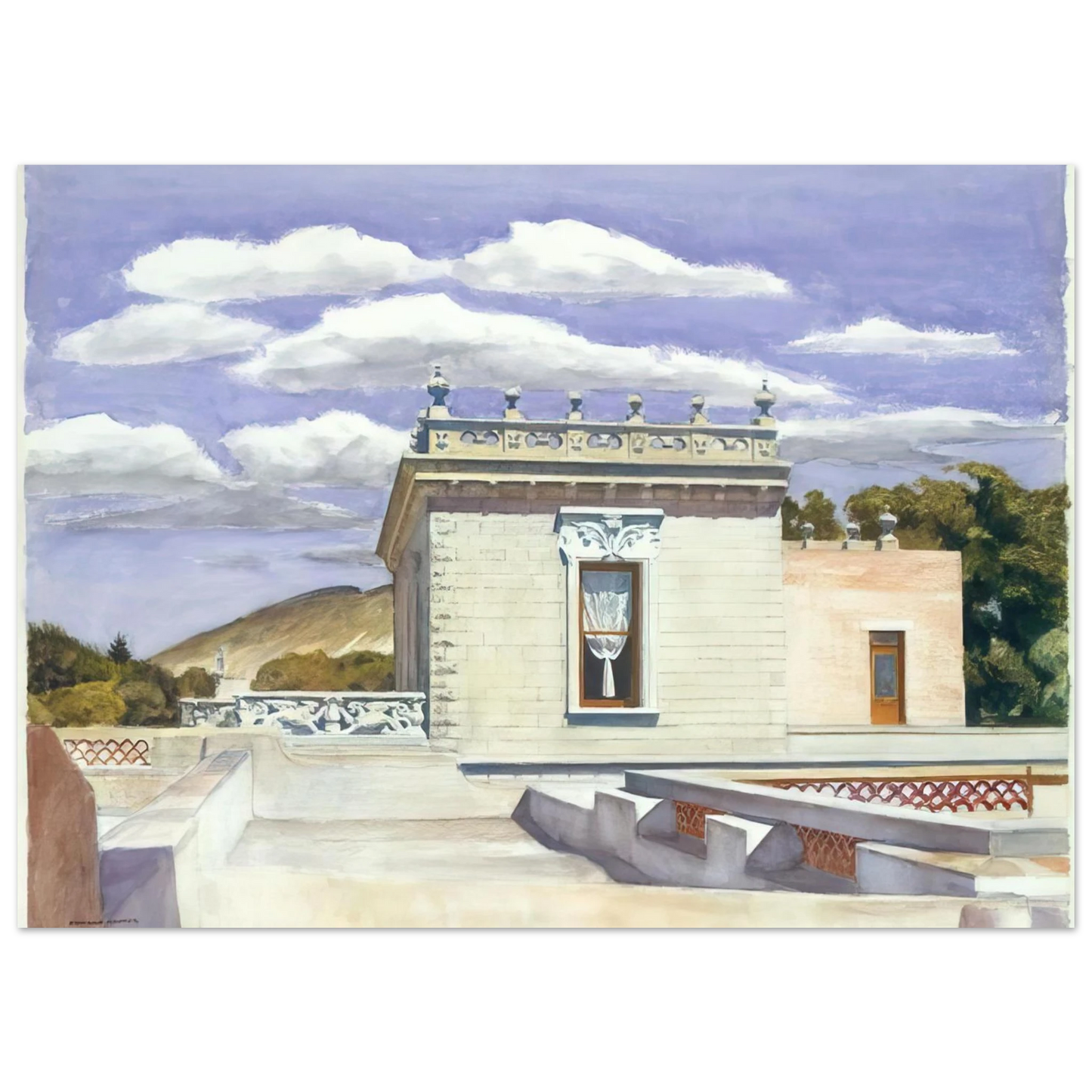Edward Hopper - Saltillo Mansion Fine Art Poster