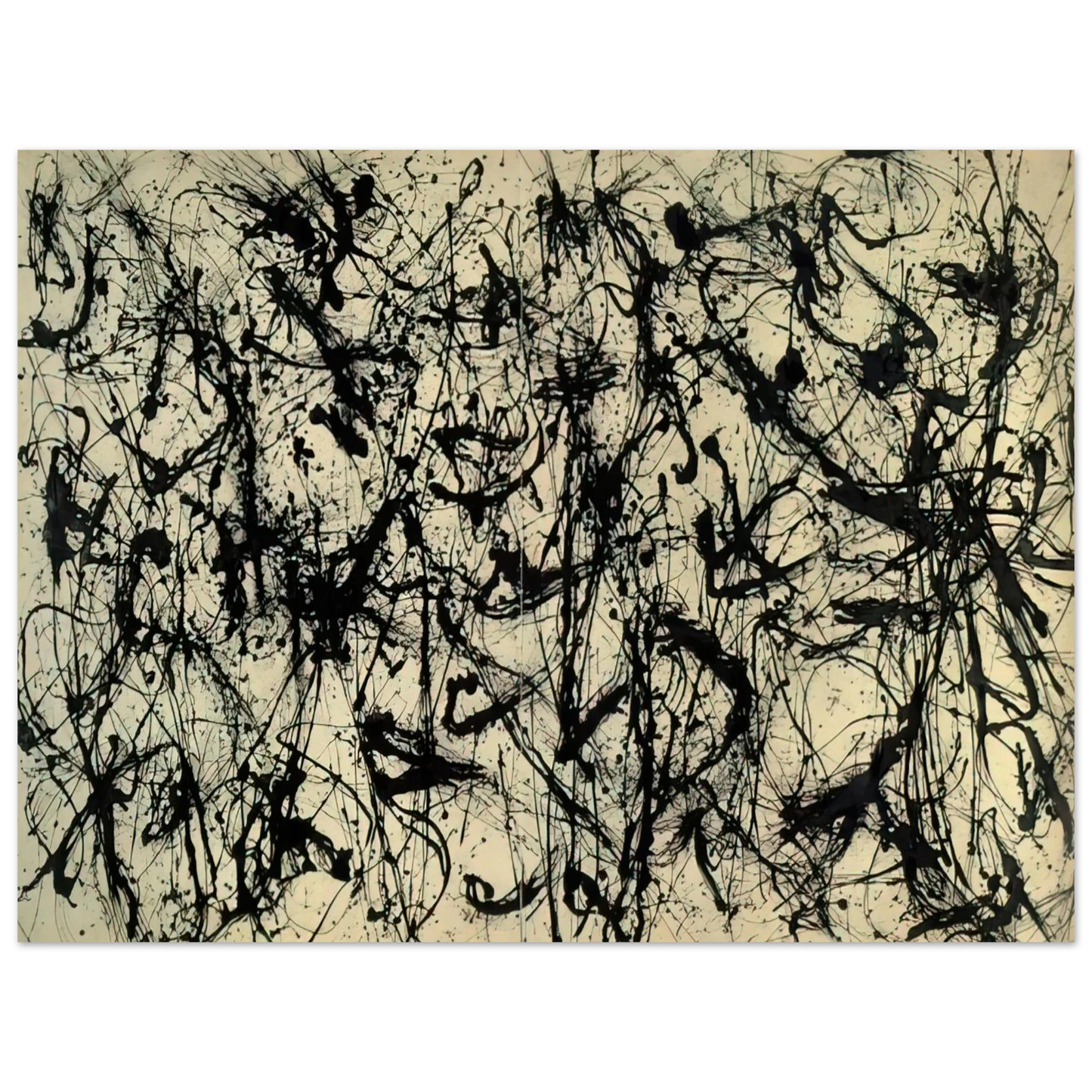 Jackson Pollock - NUMBER 32 1950  75x100 cm / 30x40inches Fine Art Poster