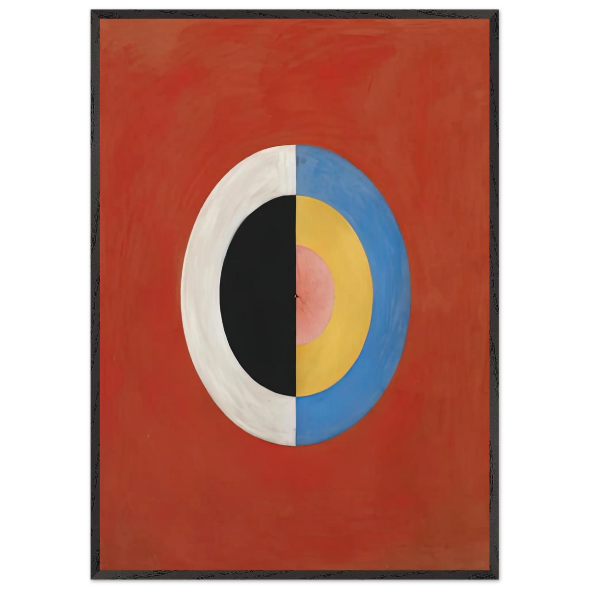 Hilma af Klint - THE SWAN NO 17 1915 0 Wall art - 13x18 cm / 5x7 Inches - Premium Wooden Framed Poster With Fine Art Paper - Wood frame