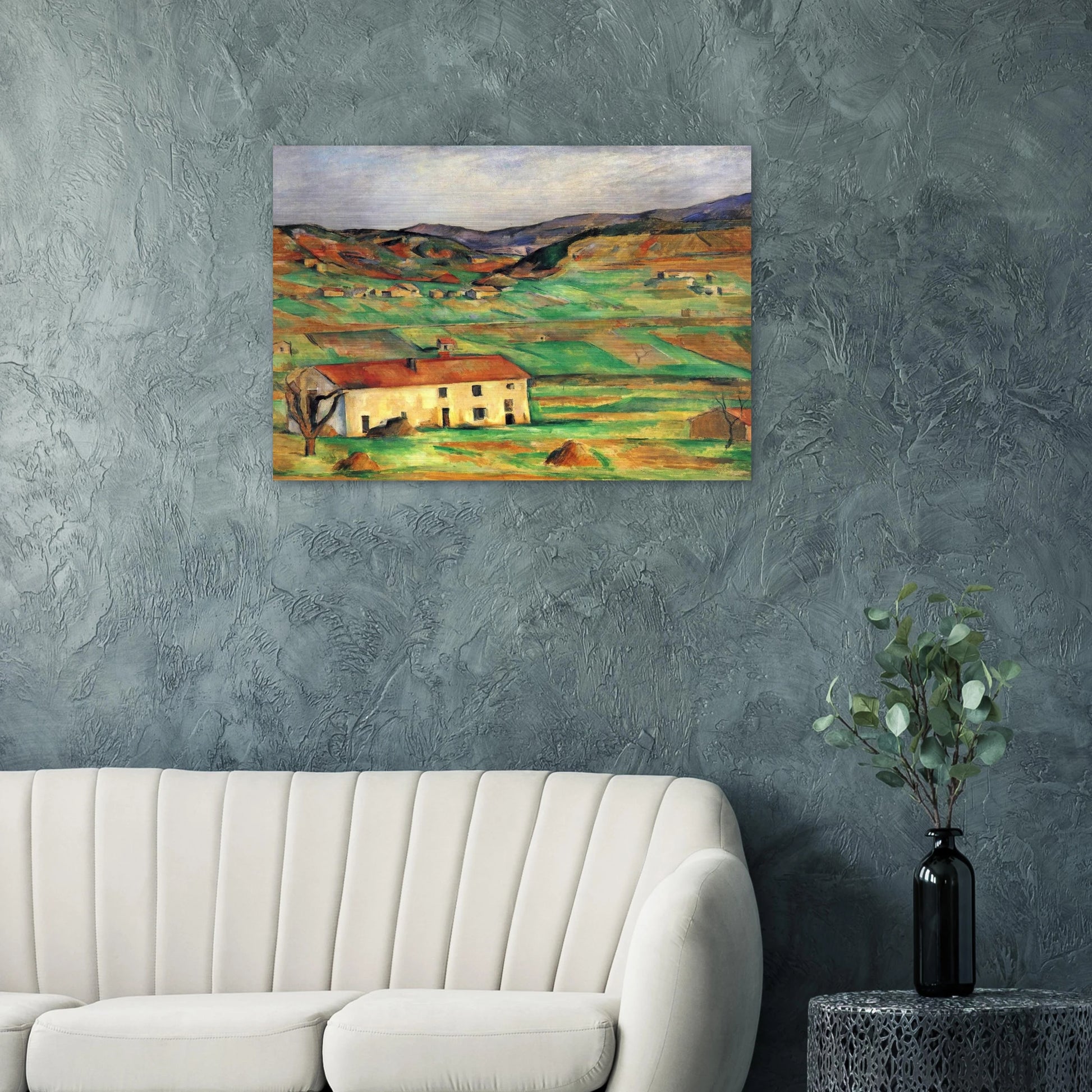 Gardanne - Paul Cézanne Brushed Aluminum Print - 70x100 cm / 28x40 inches | Paul Cézanne Aluminum Print | Paul Cézanne Prints