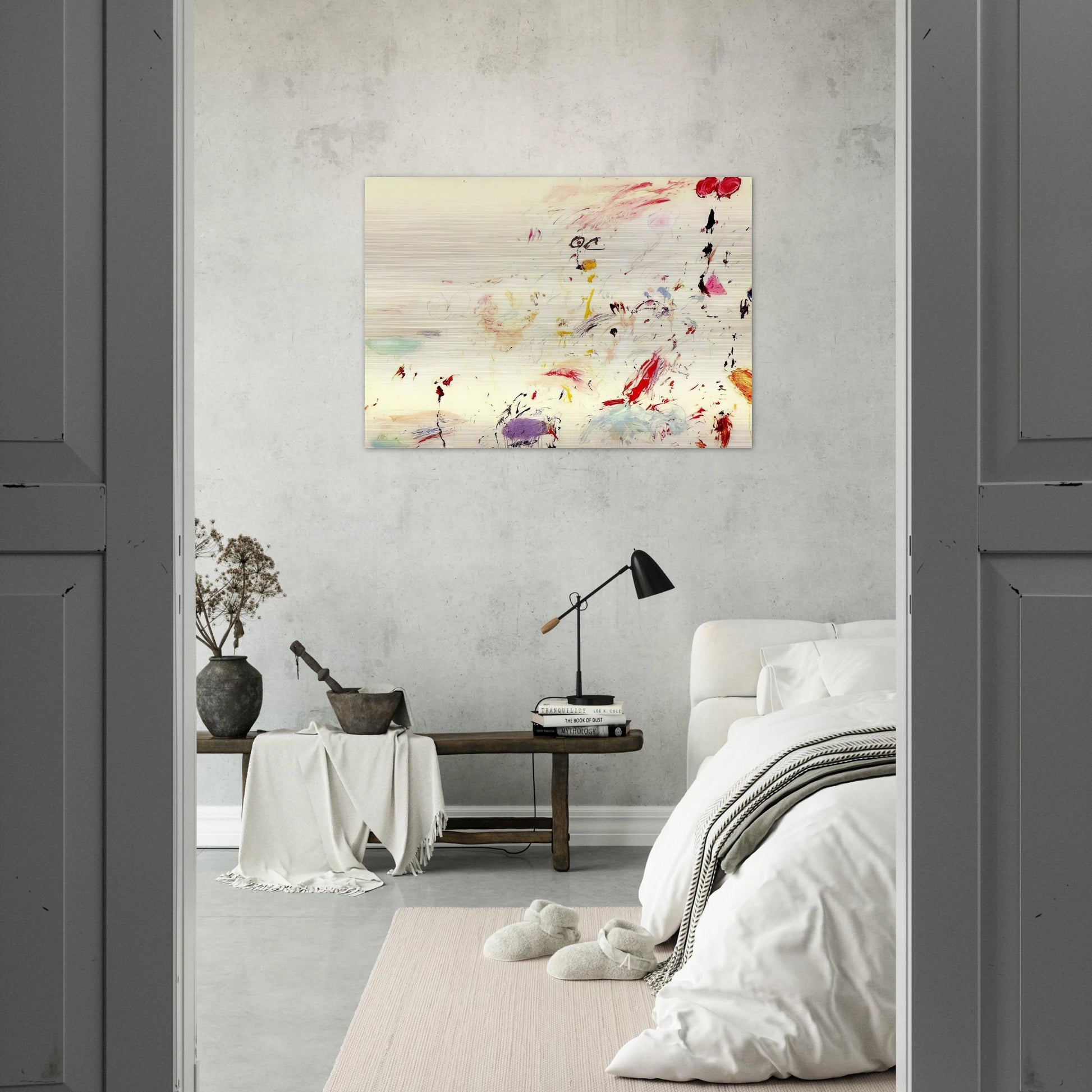 Bay of Naples - Cy Twombly Brushed Aluminum Print - 70x100 cm / 28x40 inches | Cy Twombly Aluminum Print | Cy Twombly Prints
