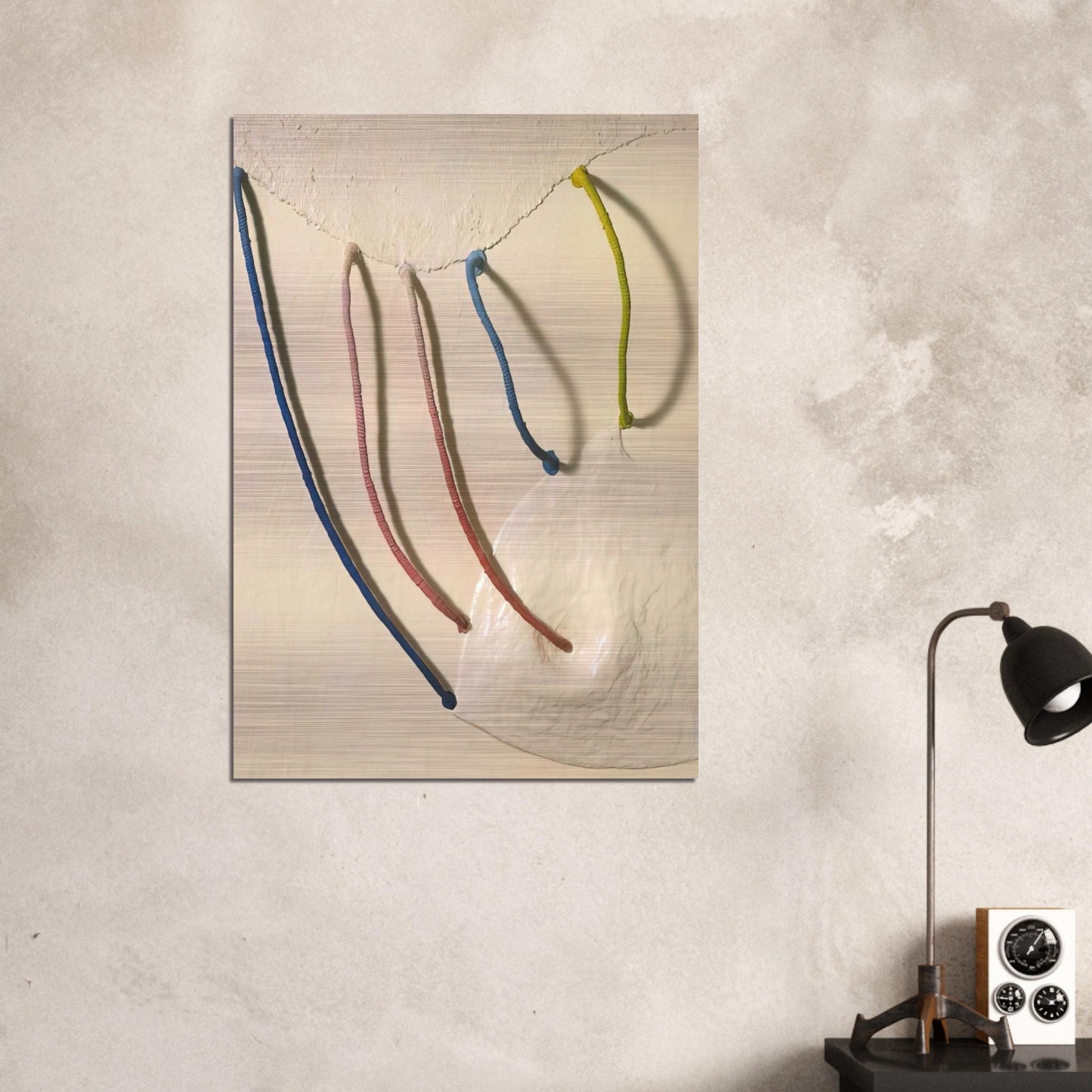 TOMORROW S APPLES 5 IN WHITE 1965 - Eva Hesse Brushed Aluminum Print - 70x100 cm / 28x40 inches | Eva Hesse Aluminum Print | Eva Hesse Prints