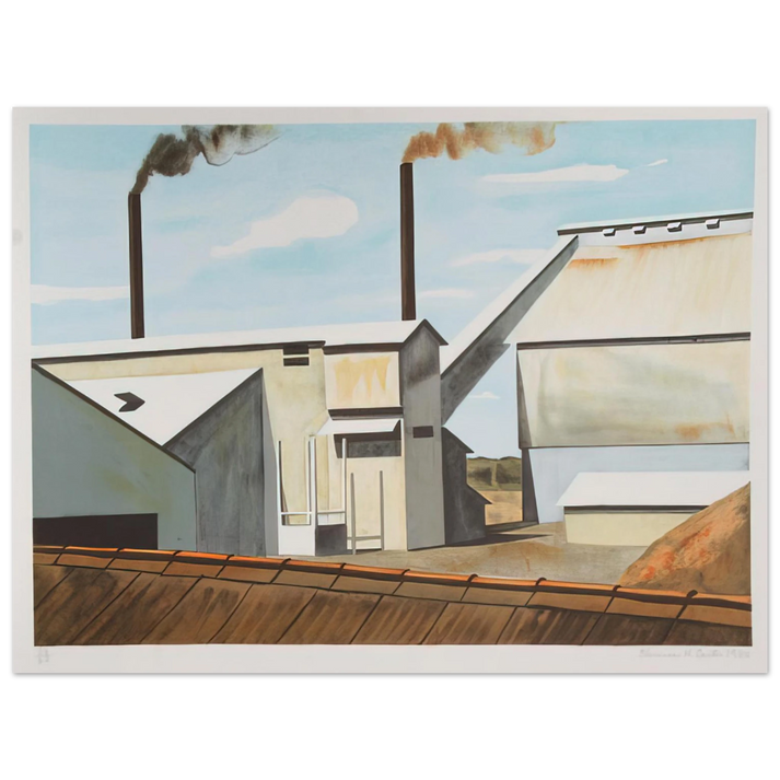 Clarence Holbrook Carter - Factory - 1980  75x100 cm / 30x40inches Fine Art Poster