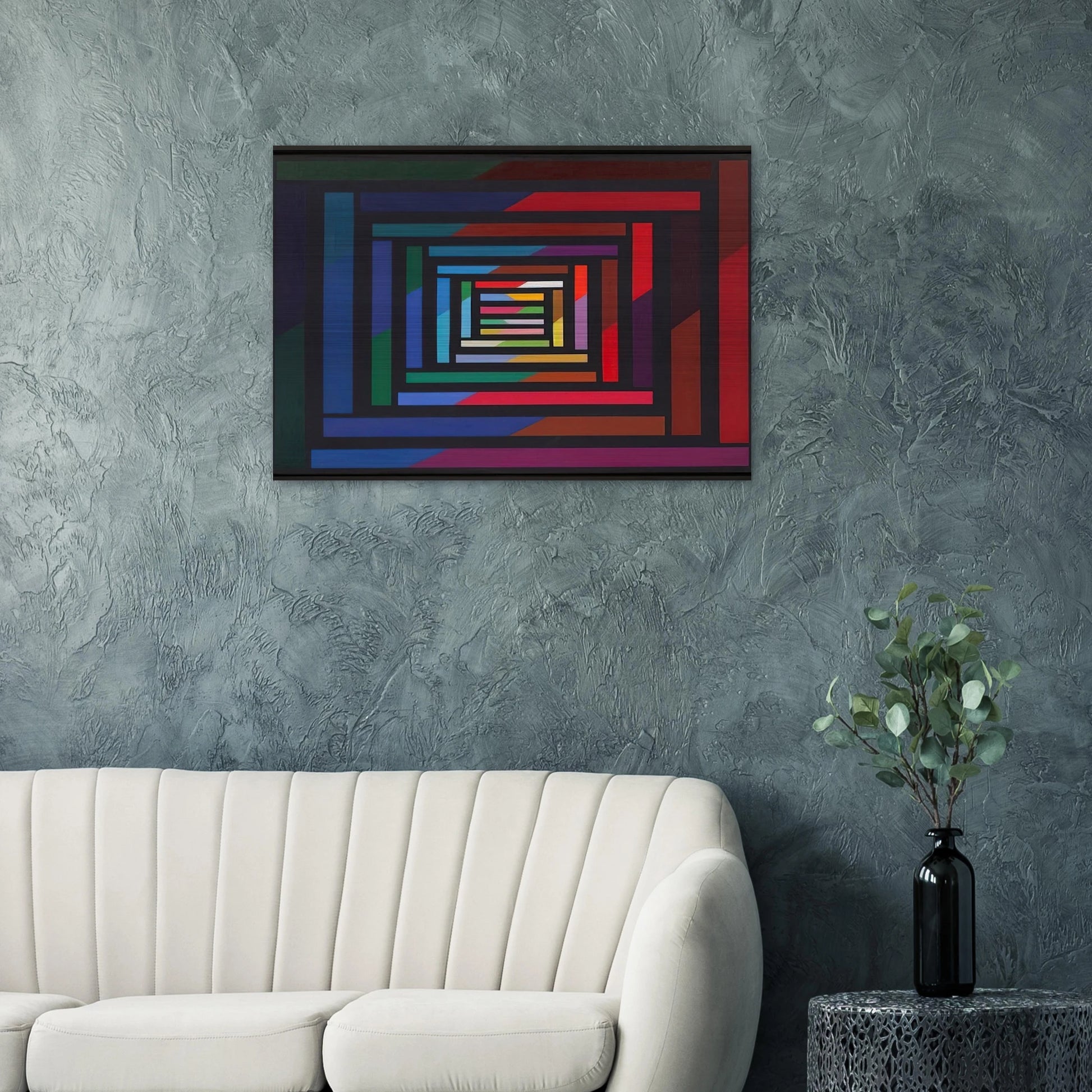 Myrina - 1995 - Piero Dorazio Brushed Aluminum Print - 70x100 cm / 28x40 inches | Piero Dorazio Aluminum Print | Piero Dorazio Prints