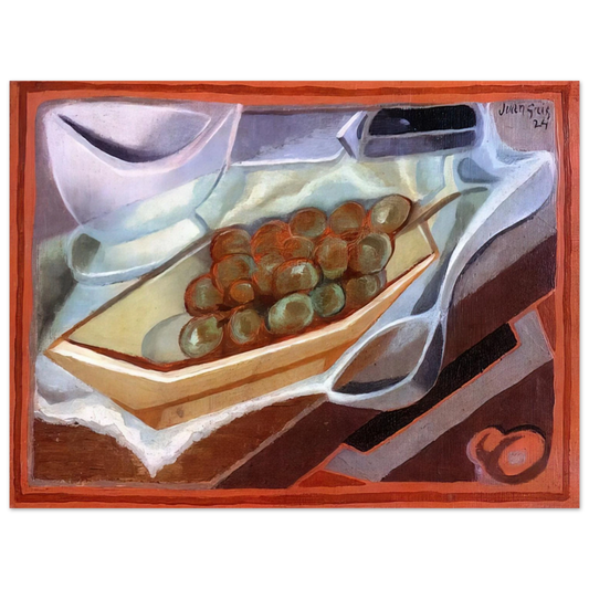 Juan Gris - THE BUNCH OF GRAPES 1924  75x100 cm / 30x40inches Fine Art Poster