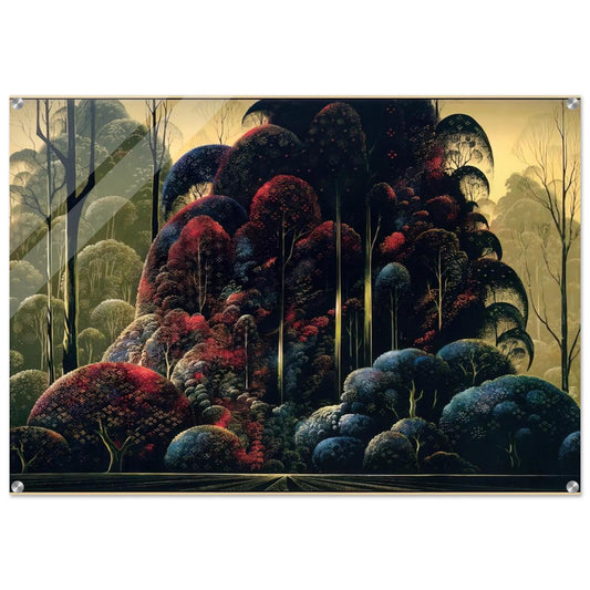 Wind Breaks - Eyvind Earle Acrylic Print - 70x100 cm / 28x40″ inches