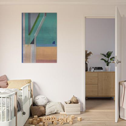 Ocean Park #40 - Richard Diebenkorn Brushed Aluminum Print - 70x100 cm / 28x40 inches | Richard Diebenkorn Aluminum Print | Richard Diebenkorn Prints