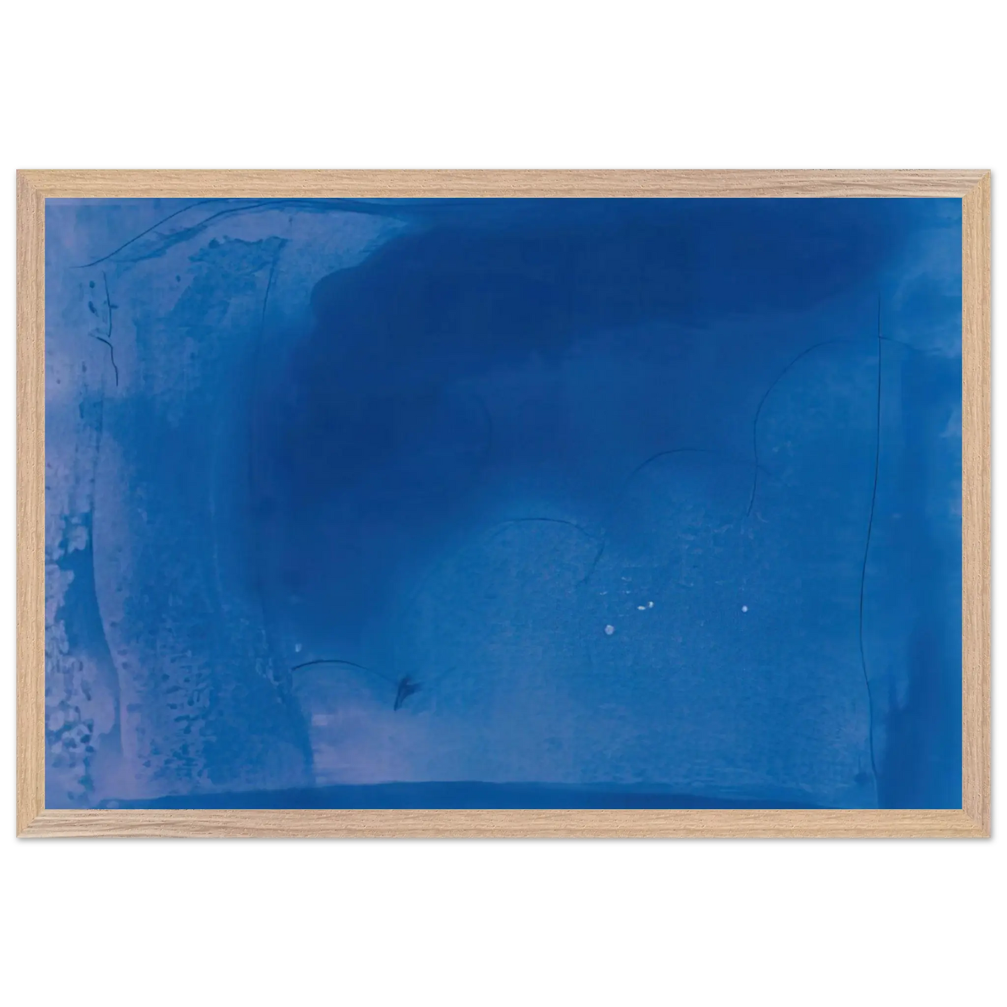 Helen Frankenthaler - Corot s Mark - 1987 Wall art - A2 (42 x 59.4  cm) - Premium Wooden Framed Poster With Fine Art Paper - White frame