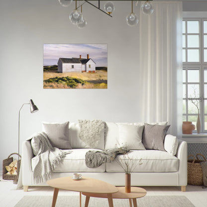 Ryders House - Edward Hopper Brushed Aluminum Print - 70x100 cm / 28x40 inches | Edward Hopper Aluminum Print | Edward Hopper Prints