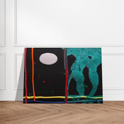 Watching 20-1-07 - 2007 - John Hoyland Brushed Aluminum Print - 70x100 cm / 28x40 inches | John Hoyland Aluminum Print | John Hoyland Prints