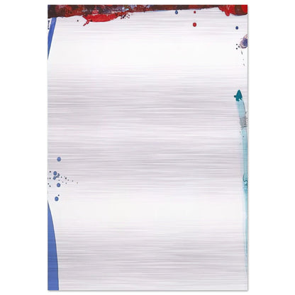 Chinese Wall  L. L101; SF-87  - Sam Francis Brushed Aluminum Print - 70x100 cm / 28x40 inches | Sam Francis Aluminum Print | Sam Francis Prints