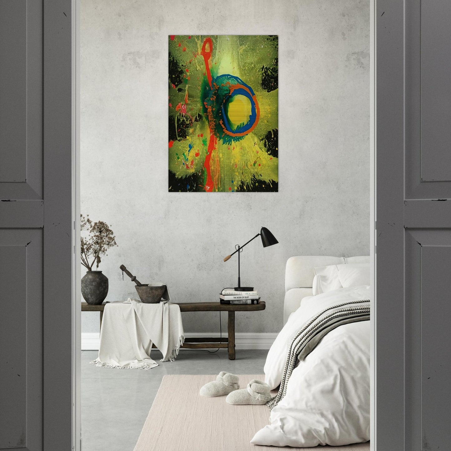 Survivor Man 17.08.08 - 2008 - John Hoyland Brushed Aluminum Print - 70x100 cm / 28x40 inches | John Hoyland Aluminum Print | John Hoyland Prints