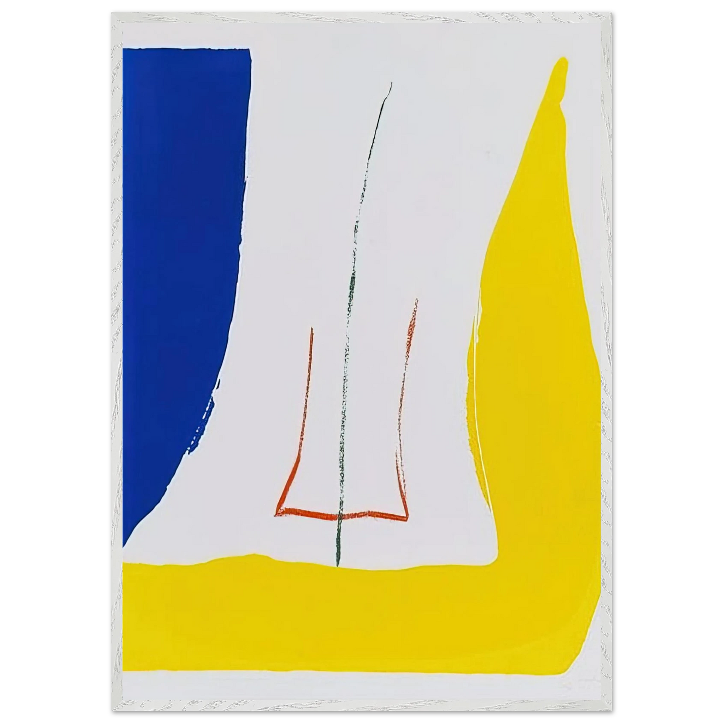 Helen Frankenthaler - Sun Corner - 1968 Wall art - A3 (29.7 x 42  cm) - Fine Art Poster-canvas - -