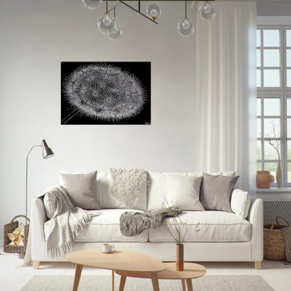 BLOWBALL II - MC Escher Brushed Aluminum Print - 70x100 cm / 28x40 inches | MC Escher Aluminum Print | MC Escher Prints | Maurits Cornelis Escher Prints