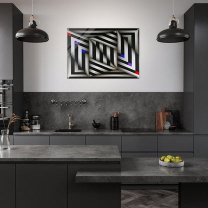 Saratoy III - 1980 - Omar Rayo Acrylic Print - 70x100 cm / 28x40″ inches | Omar Rayo Wall Art | Omar Rayo Prints
