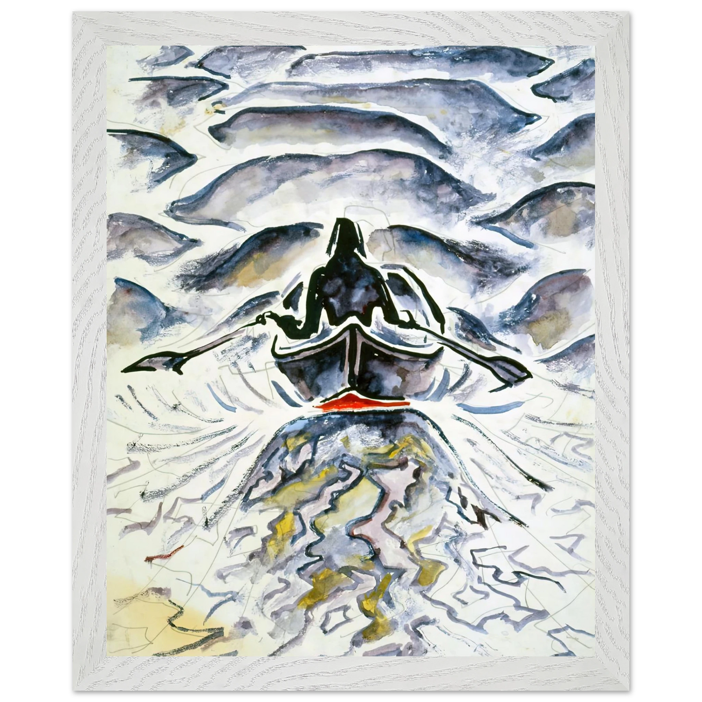 Walter Inglis Anderson - Walter Anderson Wall art - A2 (42 x 59.4  cm) - Premium Wooden Framed Poster With Fine Art Paper-canvas - White frame