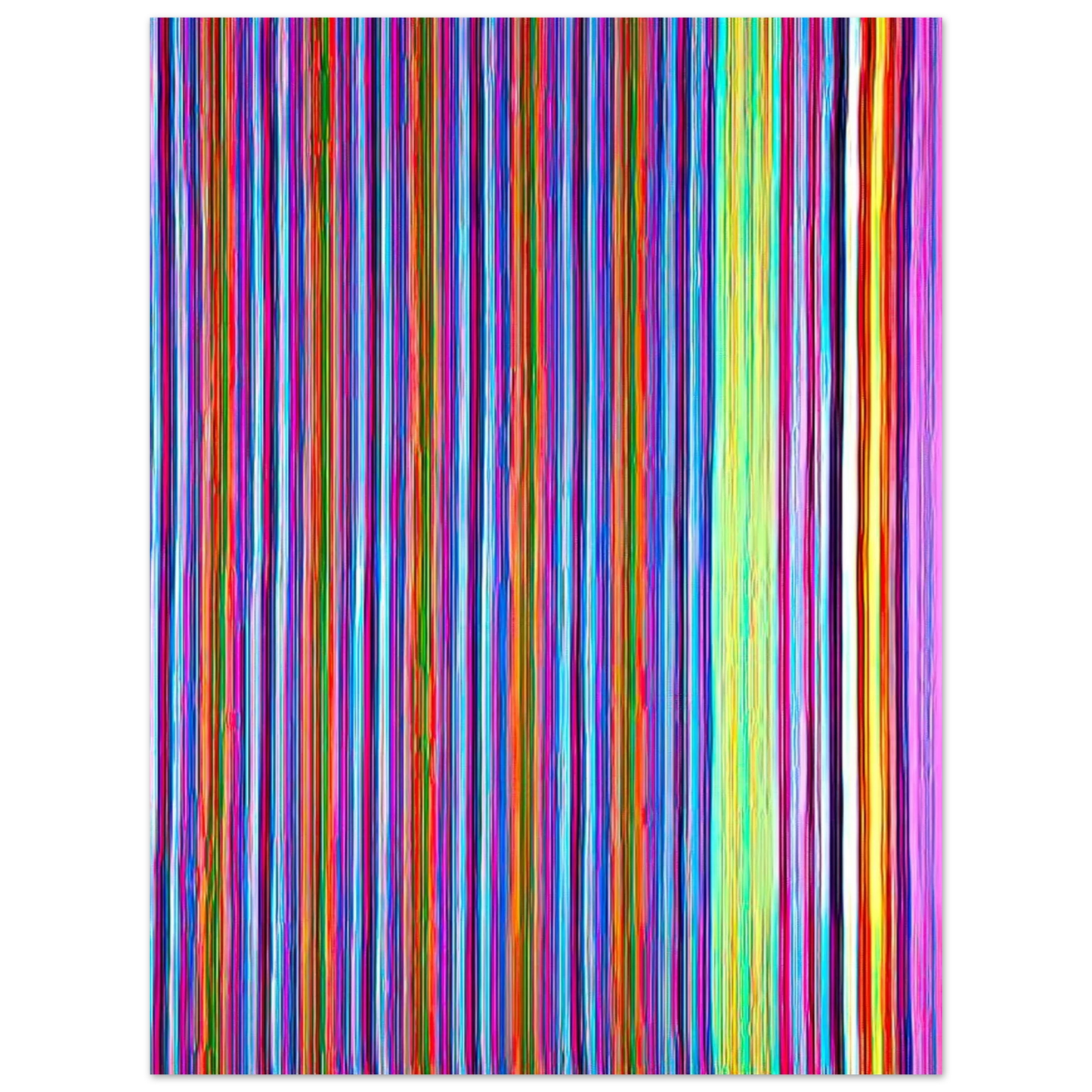 Gene Davis - Gothic Jab - 1968  75x100 cm / 30x40inches Fine Art Poster