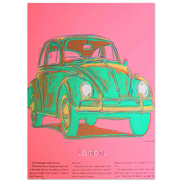 Andy Warhol - Volkswagen Fine Art Poster