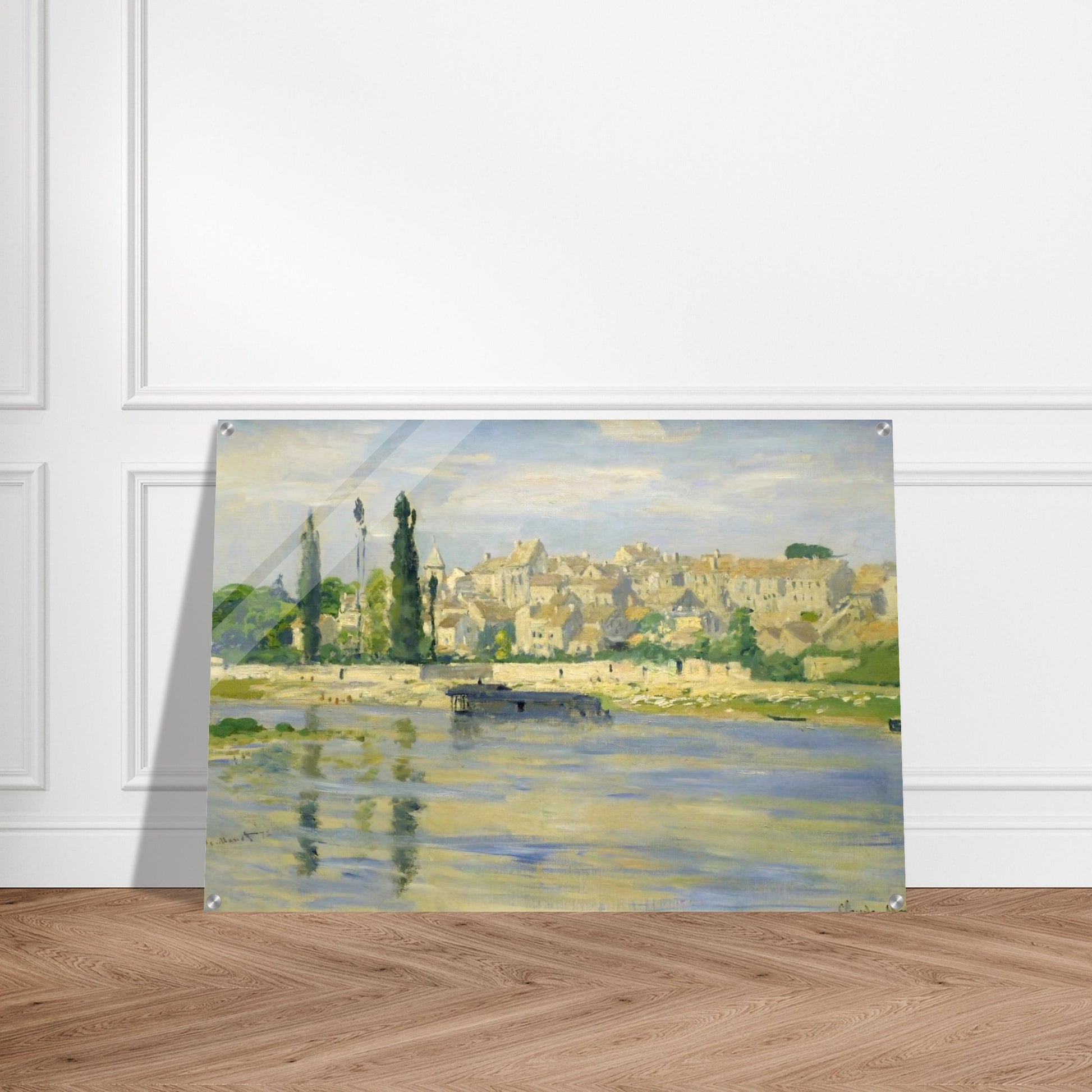 Carrieres-Saint-Denis - claude monet Acrylic Print - 70x100 cm / 28x40″ inches | claude monet Wall Art | claude monet Prints