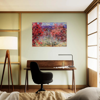 The House among the Roses - claude monet Brushed Aluminum Print - 70x100 cm / 28x40 inches | claude monet Aluminum Print | claude monet Prints