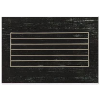 Untitled - Minimalism - Donald Judd Brushed Aluminum Print - 70x100 cm / 28x40 inches | Donald Judd Aluminum Print | Donald Judd Prints
