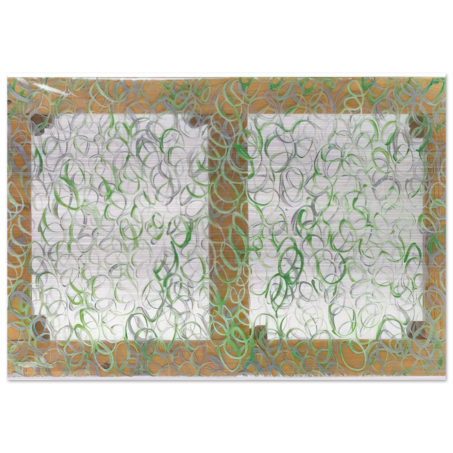 Verdeargento - 1969 - Carla Accardi Brushed Aluminum Print - 70x100 cm / 28x40 inches | Carla Accardi Aluminum Print | Carla Accardi Prints