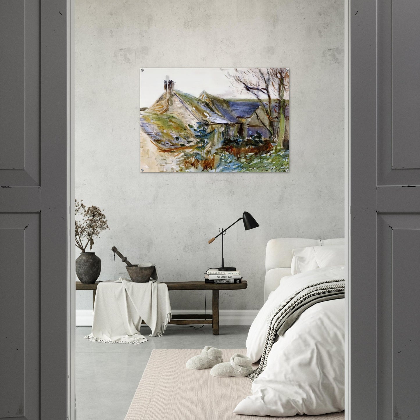 Cottage at Fairford, Gloucestershire - John Singer Sargent Acrylic Print - 70x100 cm / 28x40″ inches