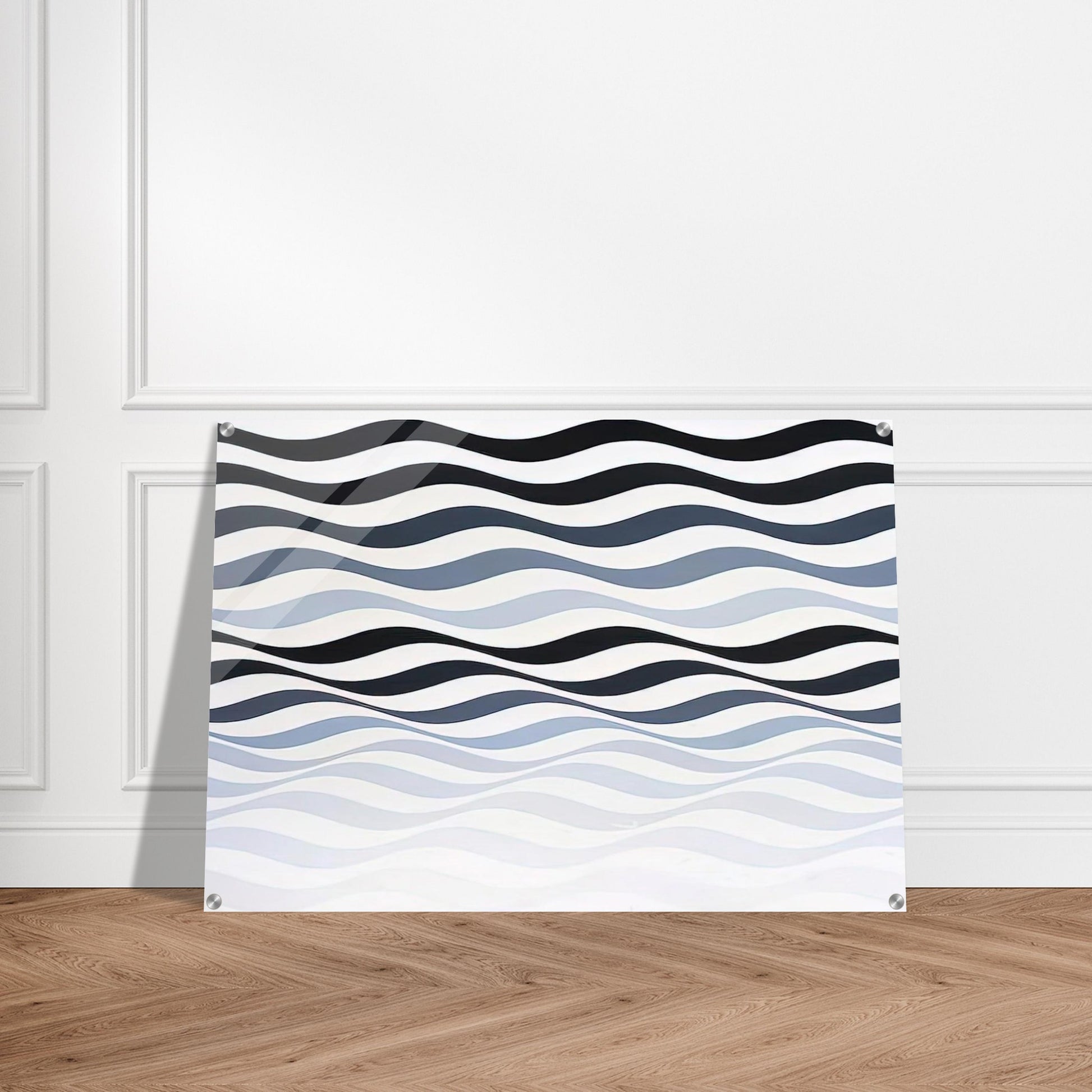 ARREST 3 1965 - Bridget Riley Acrylic Print - 70x100 cm / 28x40″ inches