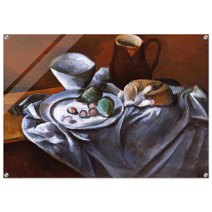 STILL LIFE WITH PEARS AND INDIAN BOWL - Andre Derain Acrylic Print - 70x100 cm / 28x40″ inches | Andre Derain Wall Art | Andre Derain Prints