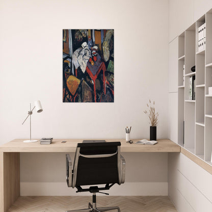 STILL LIFE ON THE RED TABLE 1904 - Andre Derain Brushed Aluminum Print - 70x100 cm / 28x40 inches | Andre Derain Aluminum Print | Andre Derain Prints