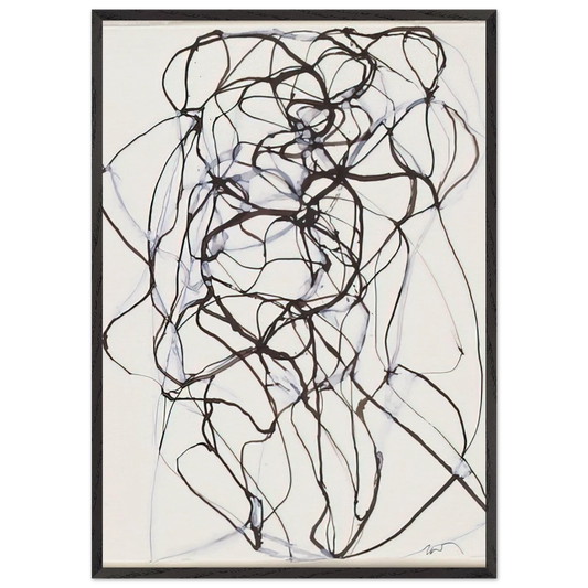 Aphrodite Study - 1993 - Brice Marden 70x100 cm / 28x40 inches Framed Art Print – Black Wooden Frame