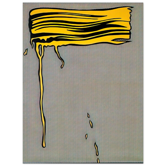 Roy Lichtenstein - YELLOW BRUSHSTROKE I 1965  75x100 cm / 30x40inches Fine Art Poster