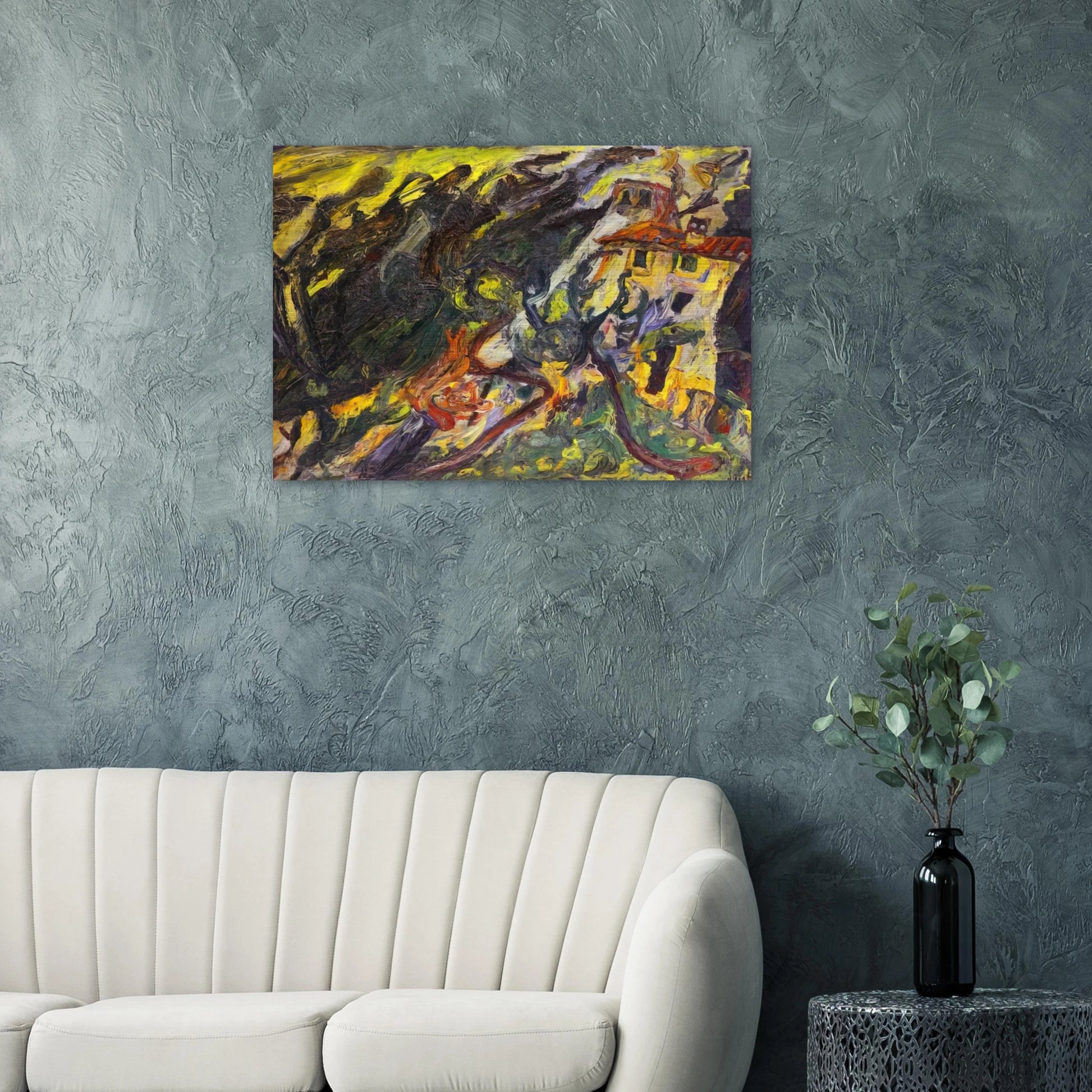GORGE DE LOUP SUR VENCE - Chaim Soutine Brushed Aluminum Print - 70x100 cm / 28x40 inches | Chaim Soutine Aluminum Print | Chaim Soutine Prints