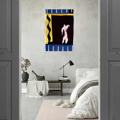 THE CLOWN 1943 - Henri Matisse Brushed Aluminum Print - 70x100 cm / 28x40 inches | Henri Matisse Aluminum Print | Henri Matisse Prints