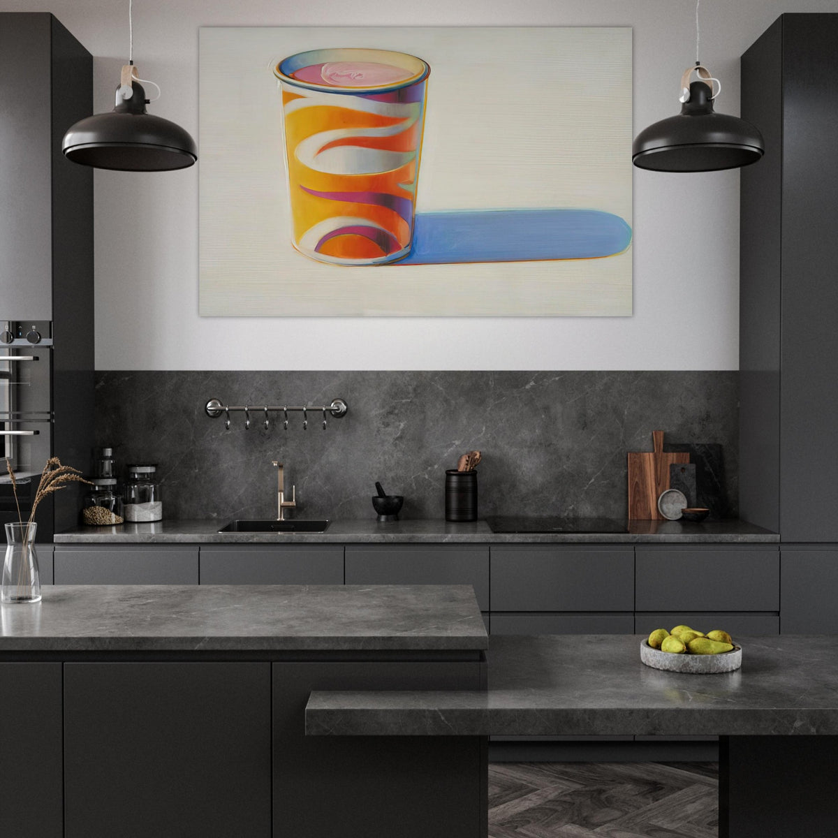 Drink Cup - 1972 - Wayne Thiebaud Art Prints - 100x150 cm / 40x60″ inches | Wayne Thiebaud Poster | Wayne Thiebaud Prints