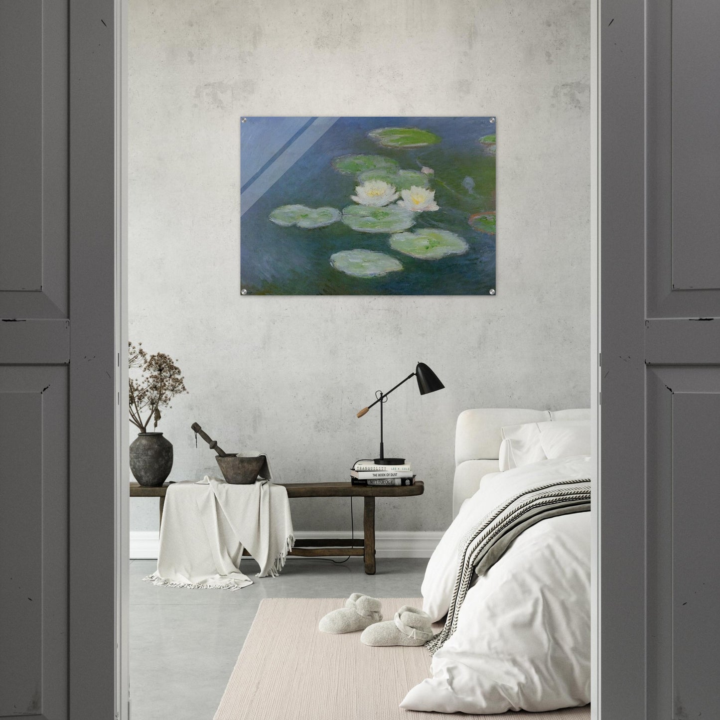 Water Lilies, Evening Effect - claude monet Acrylic Print - 70x100 cm / 28x40″ inches