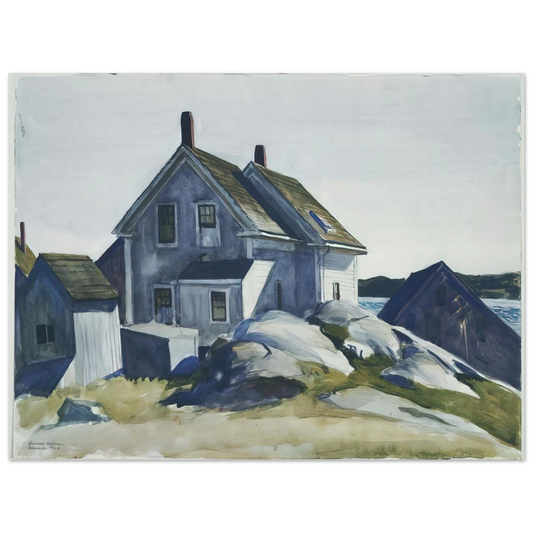 Edward Hopper - House at the Fort, Gloucester Fine Art Poster