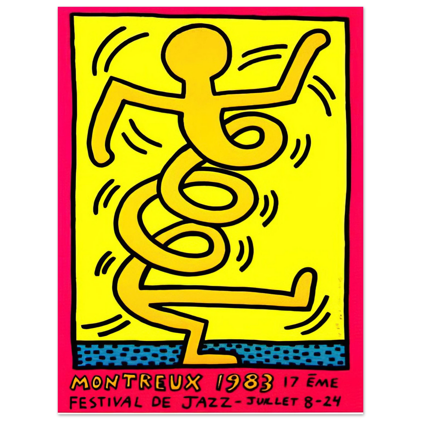 Keith Haring - MONTREUX 1983  75x100 cm / 30x40inches Fine Art Poster