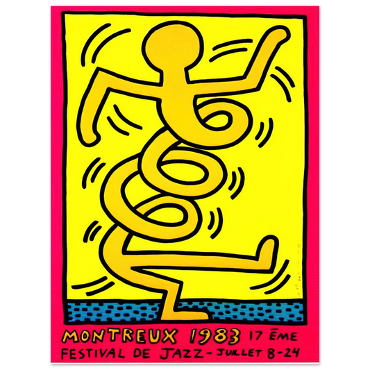 Keith Haring - MONTREUX 1983  75x100 cm / 30x40inches Fine Art Poster