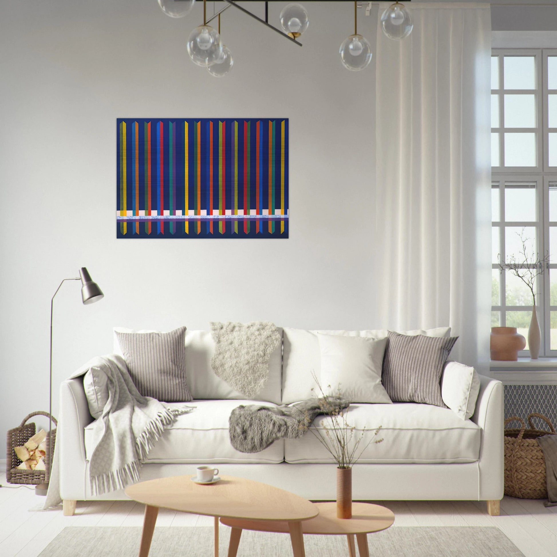 Very Sharp - Piero Dorazio Brushed Aluminum Print - 70x100 cm / 28x40 inches | Piero Dorazio Aluminum Print | Piero Dorazio Prints