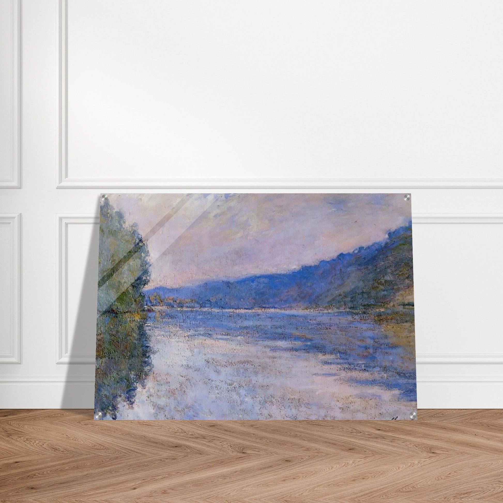 The Seine at Port-Villez - claude monet Acrylic Print - 70x100 cm / 28x40″ inches