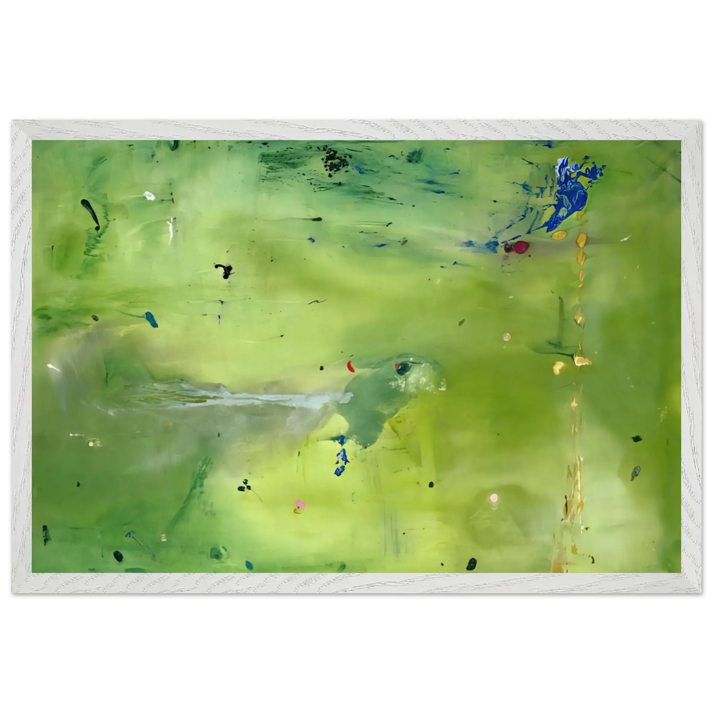 Helen Frankenthaler - A Green Thought in a Green Shade - 1981 Wall art - 45x60 cm / 18x24 Inches - Fine Art Poster - -
